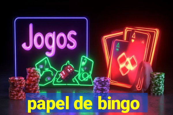 papel de bingo